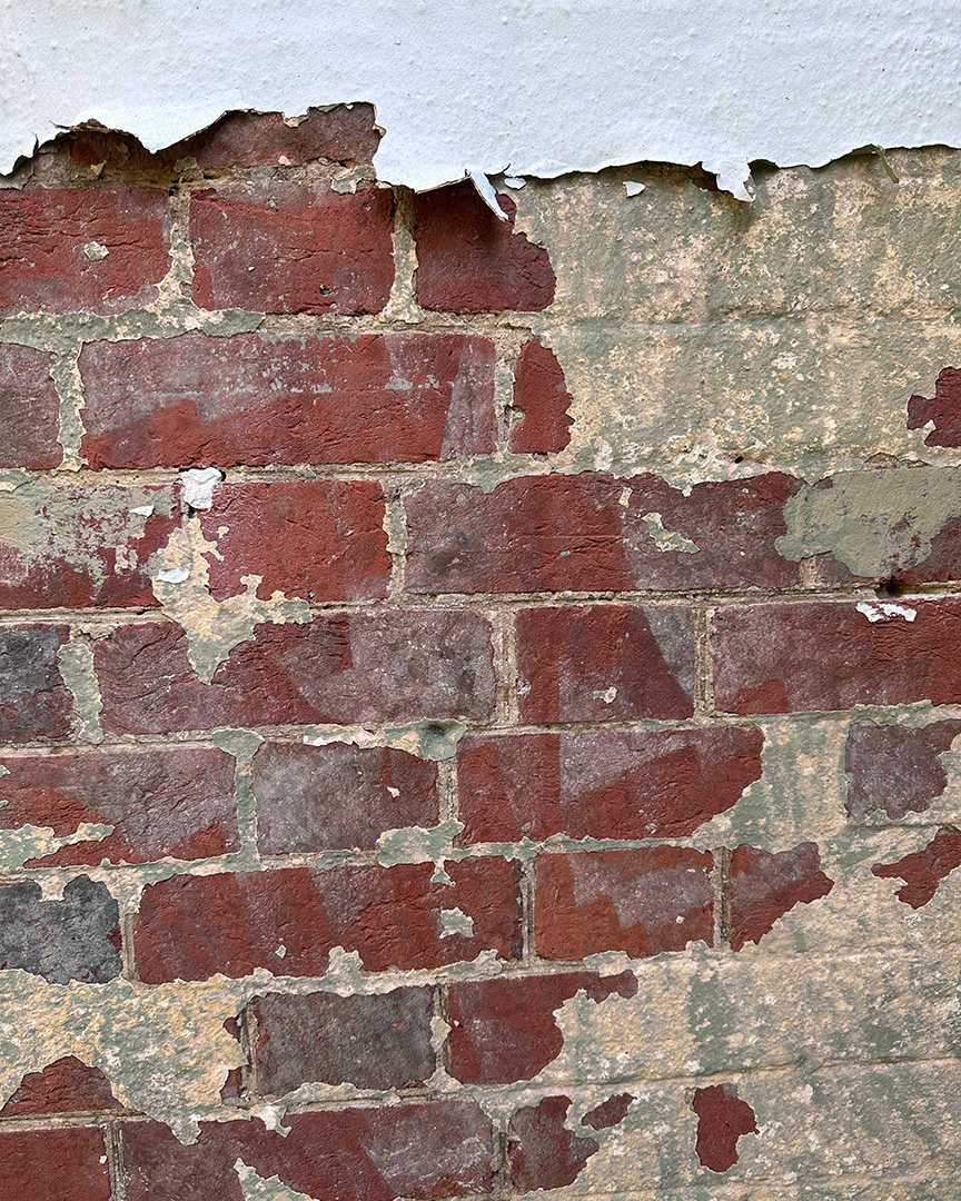 red brick wall detail