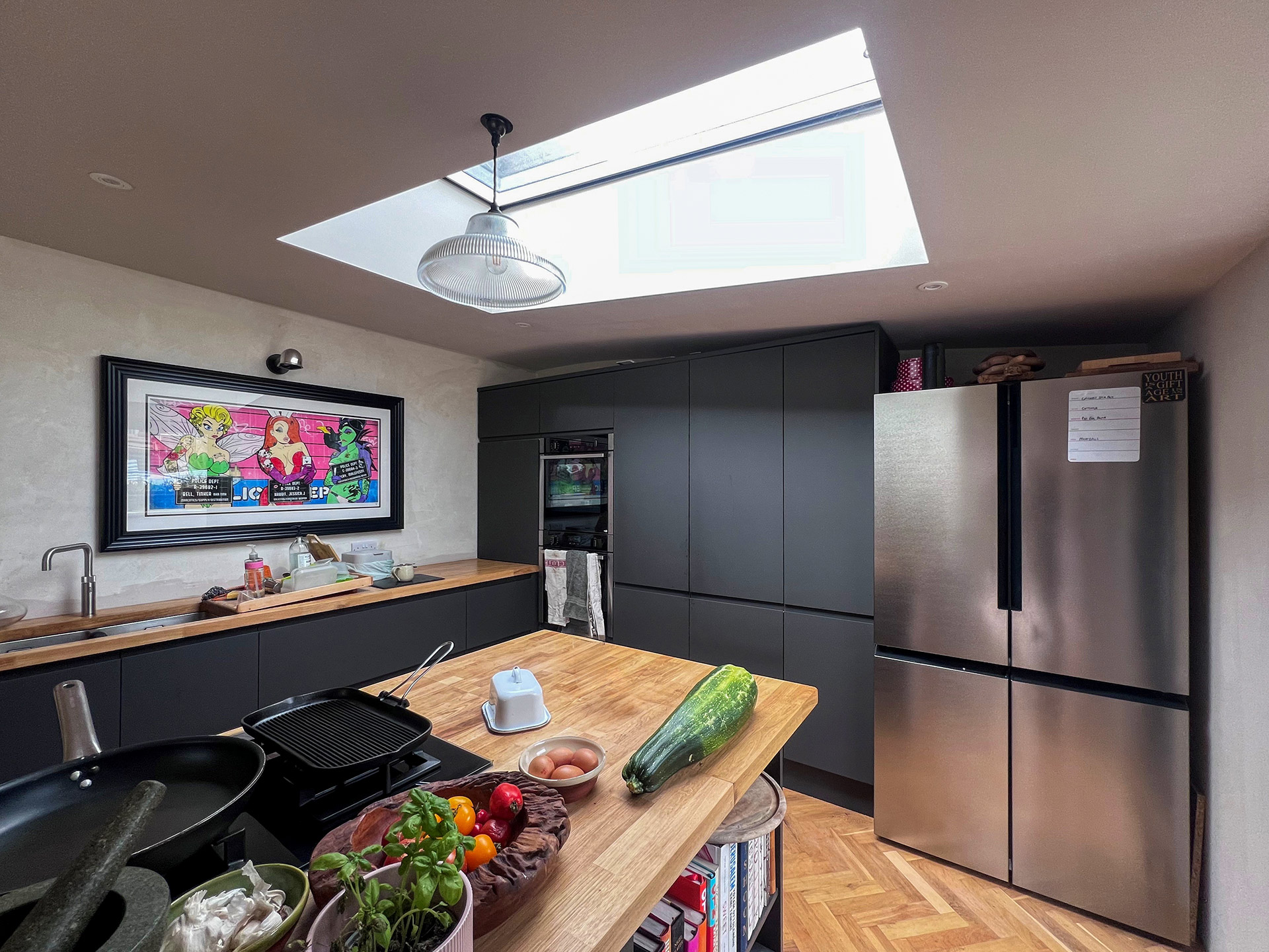 kitchen extension with large sky light